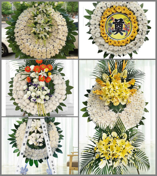 山西晋中平遥县卜宜乡果子沟村花圈速递